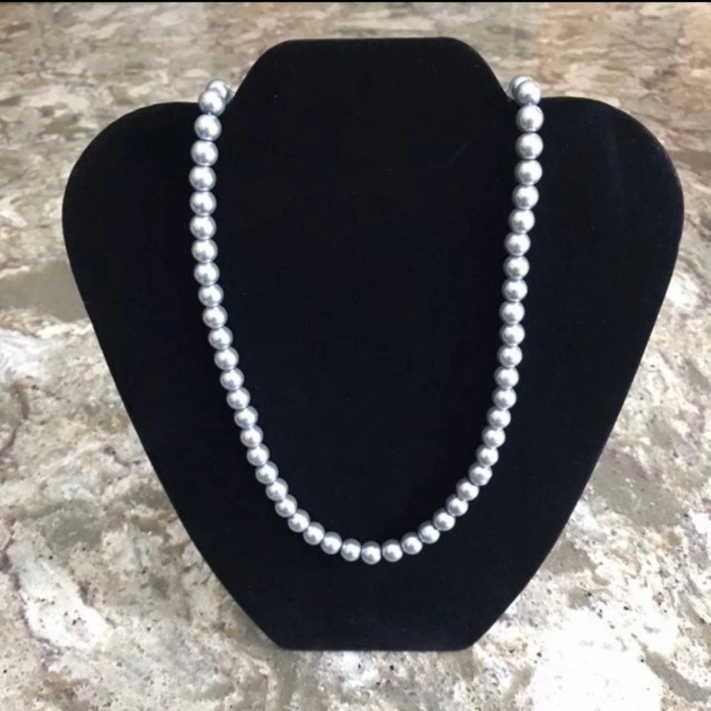 Unbranded Gray Pearl 30” Fashion Necklace with Lobster Claw Clasp